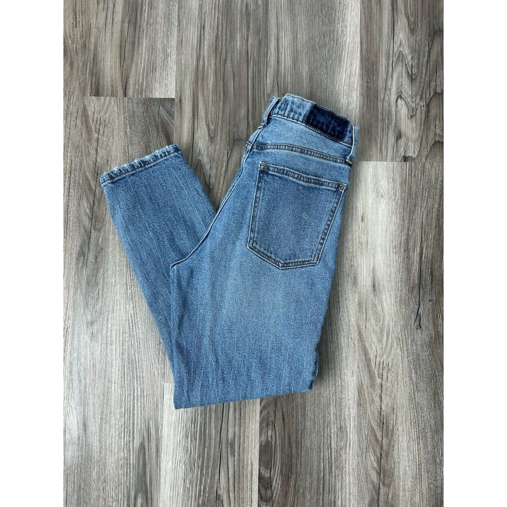 Abercrombie & Fitch High Rise Skinny Ankle Jeans Medium Wash Denim 26 2 Short